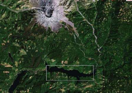 Mount St. Helens on Wikimapia