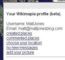 Wikimapia Profile