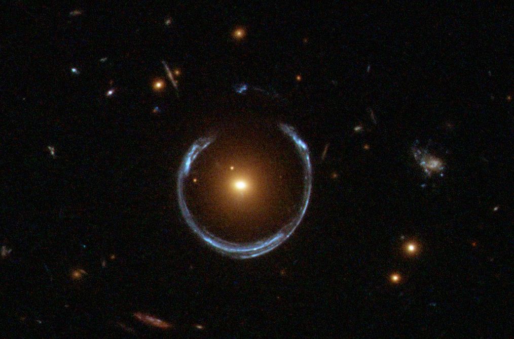 Gravitational Lensing of a Galaxy